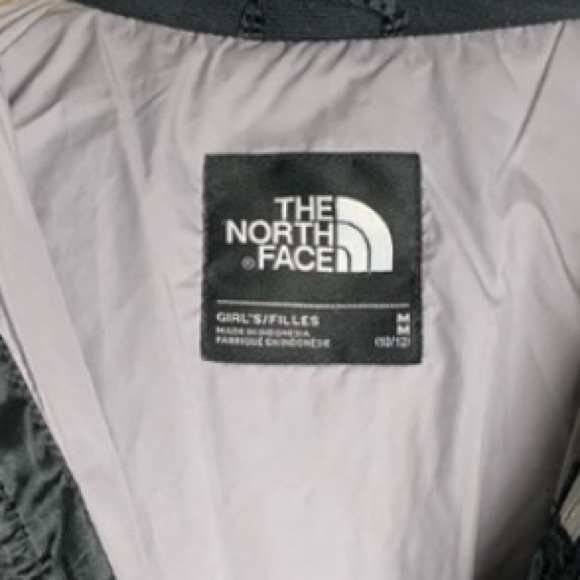 THE NORTH FACE 550 black Goose Down PUFFER JACKET Sz 10/12 hooded Jacket Wm XS P - Picture 5 of 16